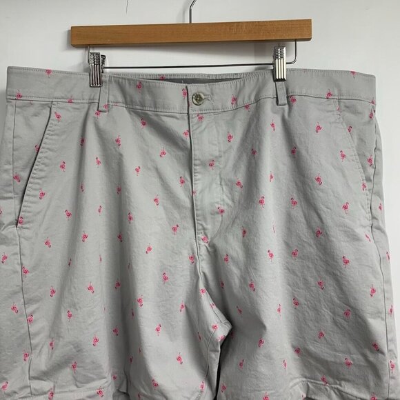 Ralph Lauren Chaps Men's Flamingo Print Slash Pocket Chino Shorts Size 44 - Picture 4 of 11